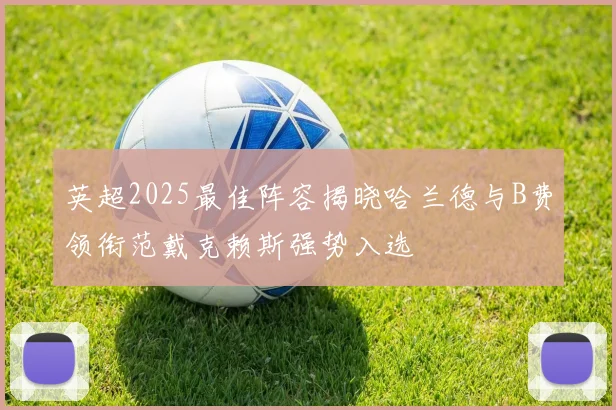 英超2025最佳阵容揭晓哈兰德与B费领衔范戴克赖斯强势入选